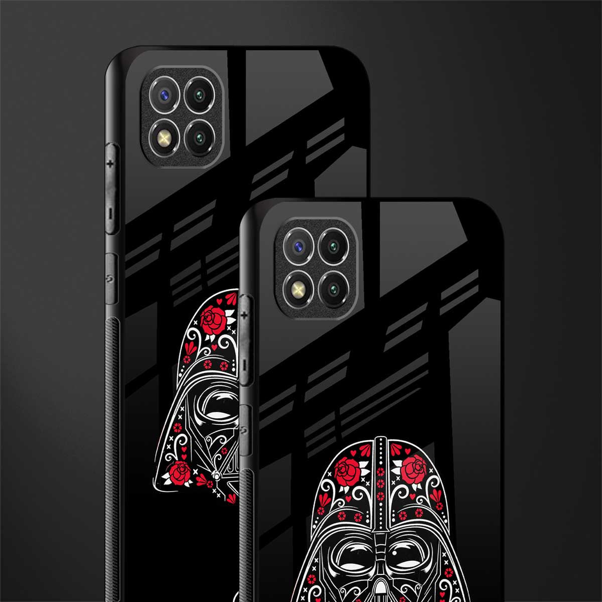 darth vader glass case for poco c3 image-2