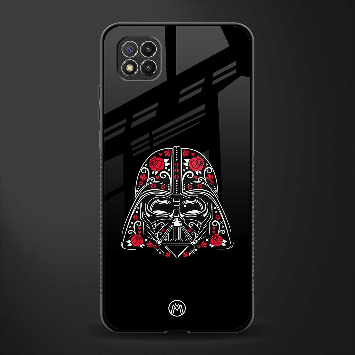 darth vader glass case for poco c3 image