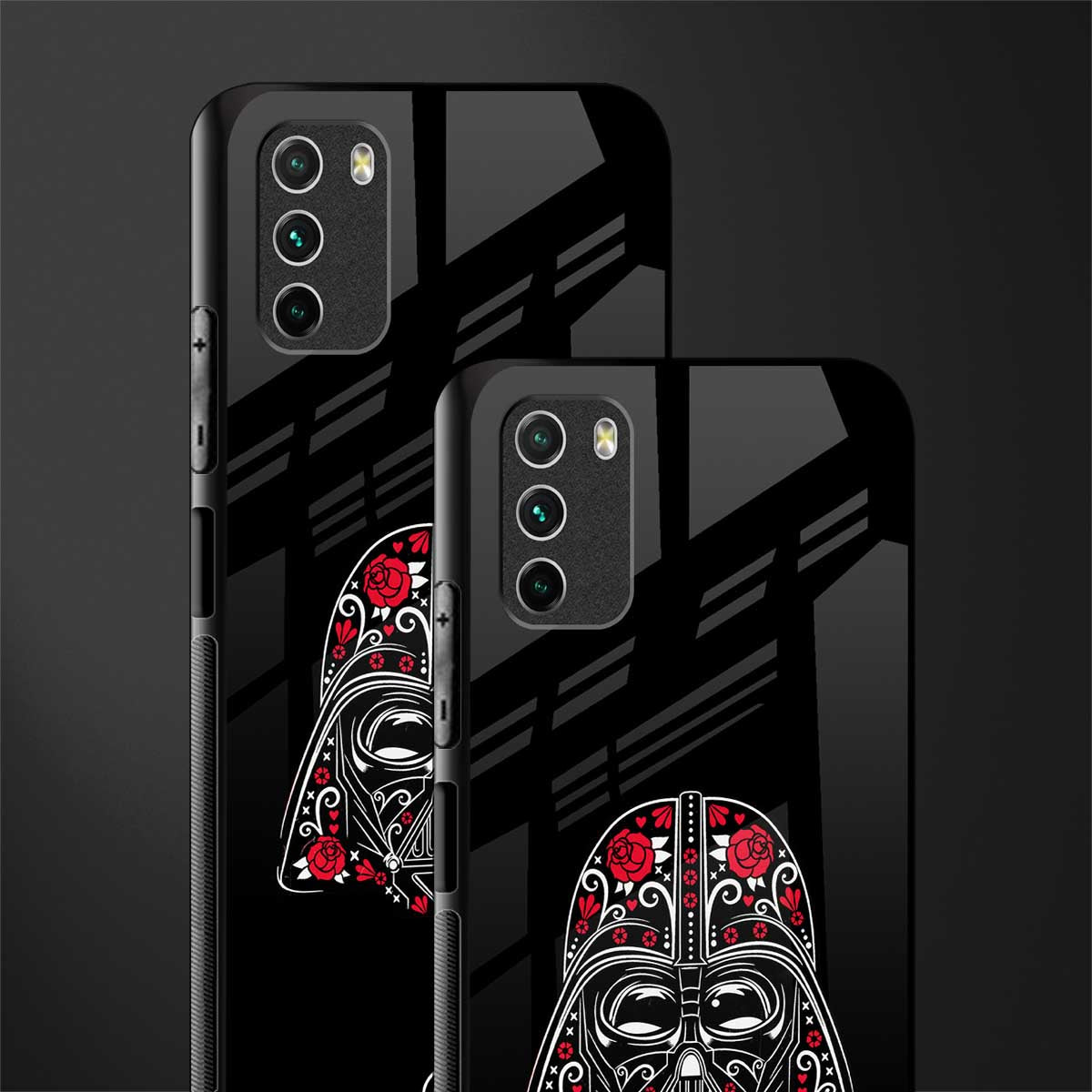 darth vader glass case for poco m3 image-2