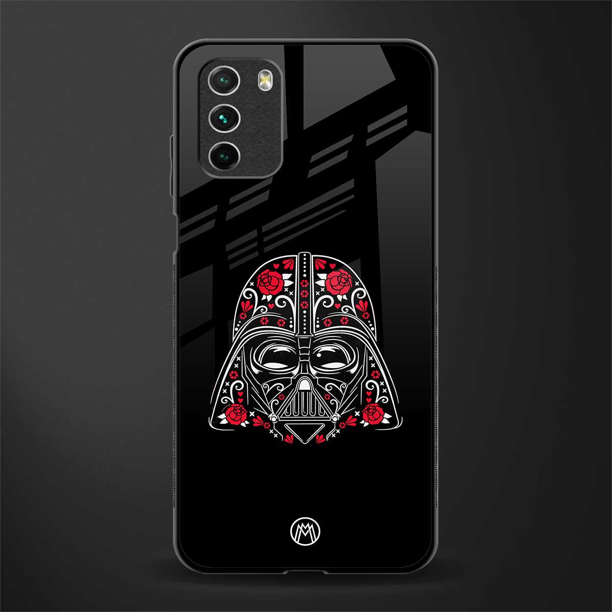 darth vader glass case for poco m3 image