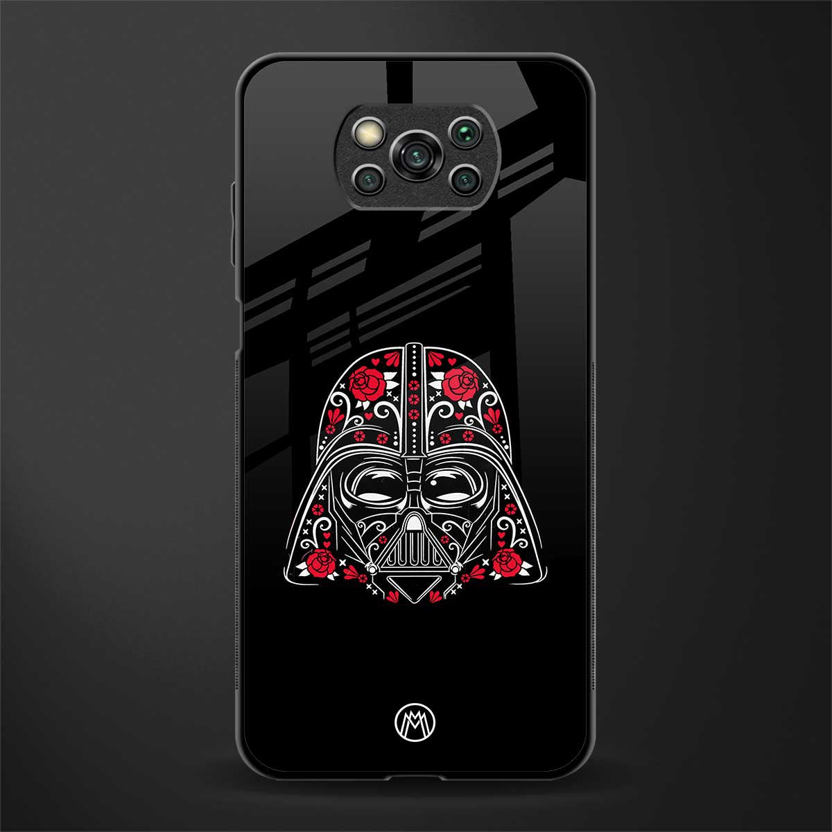 darth vader glass case for poco x3 image