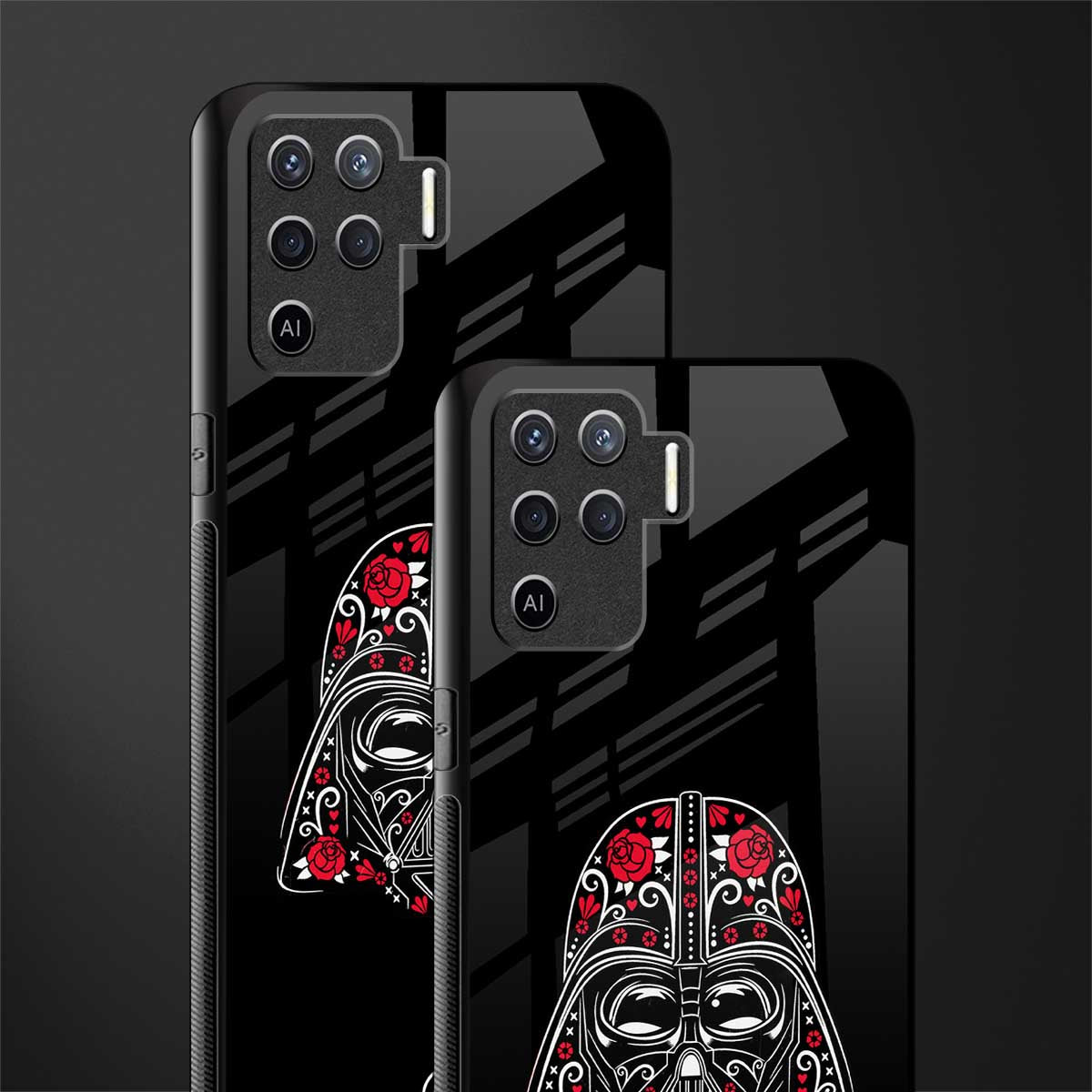 darth vader glass case for oppo f19 pro image-2