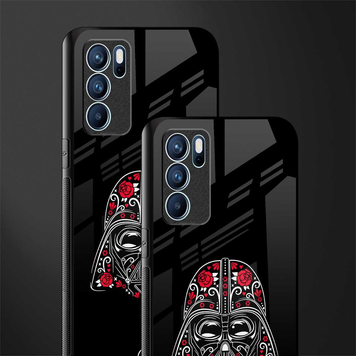 darth vader glass case for oppo reno6 5g image-2