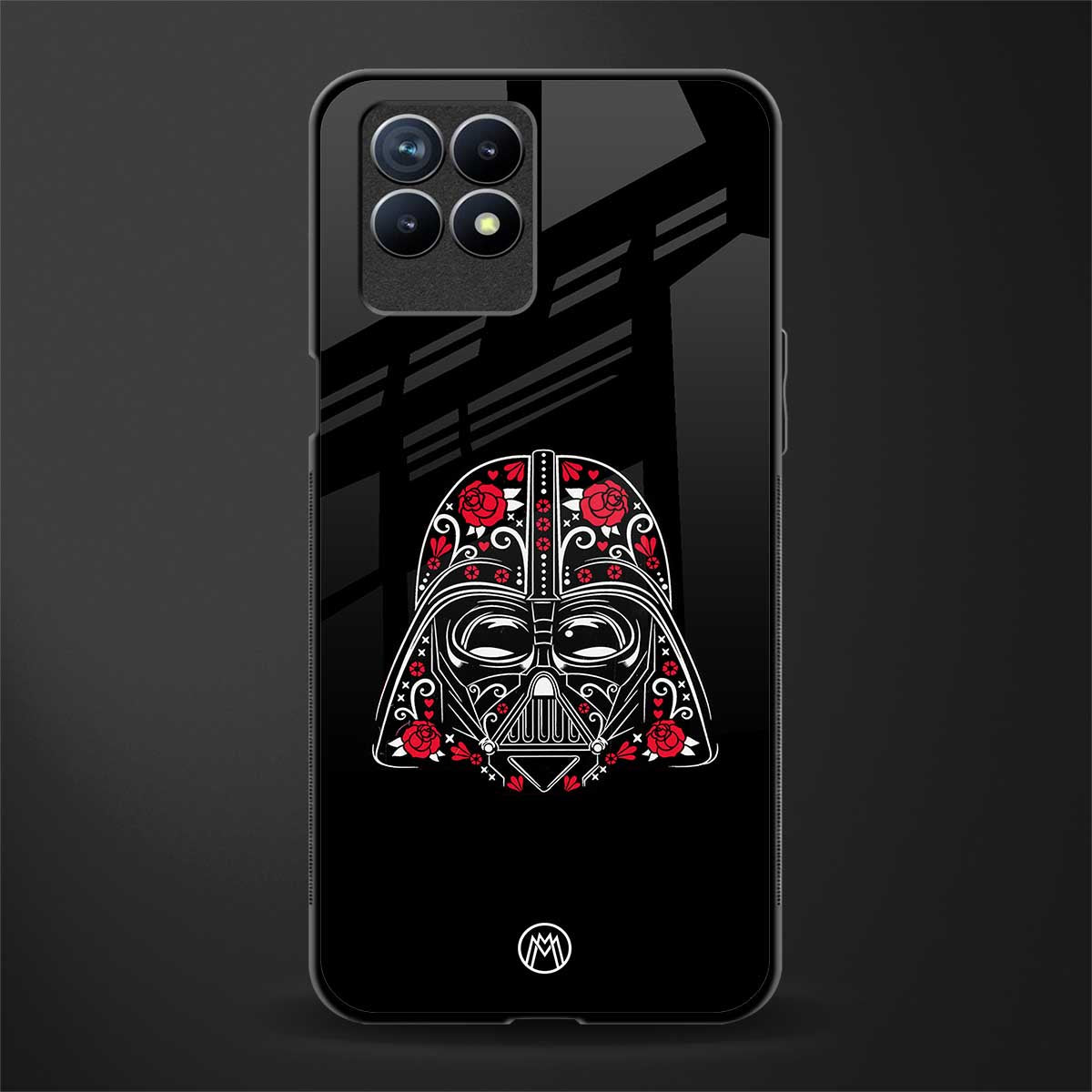 darth vader glass case for realme 8i image