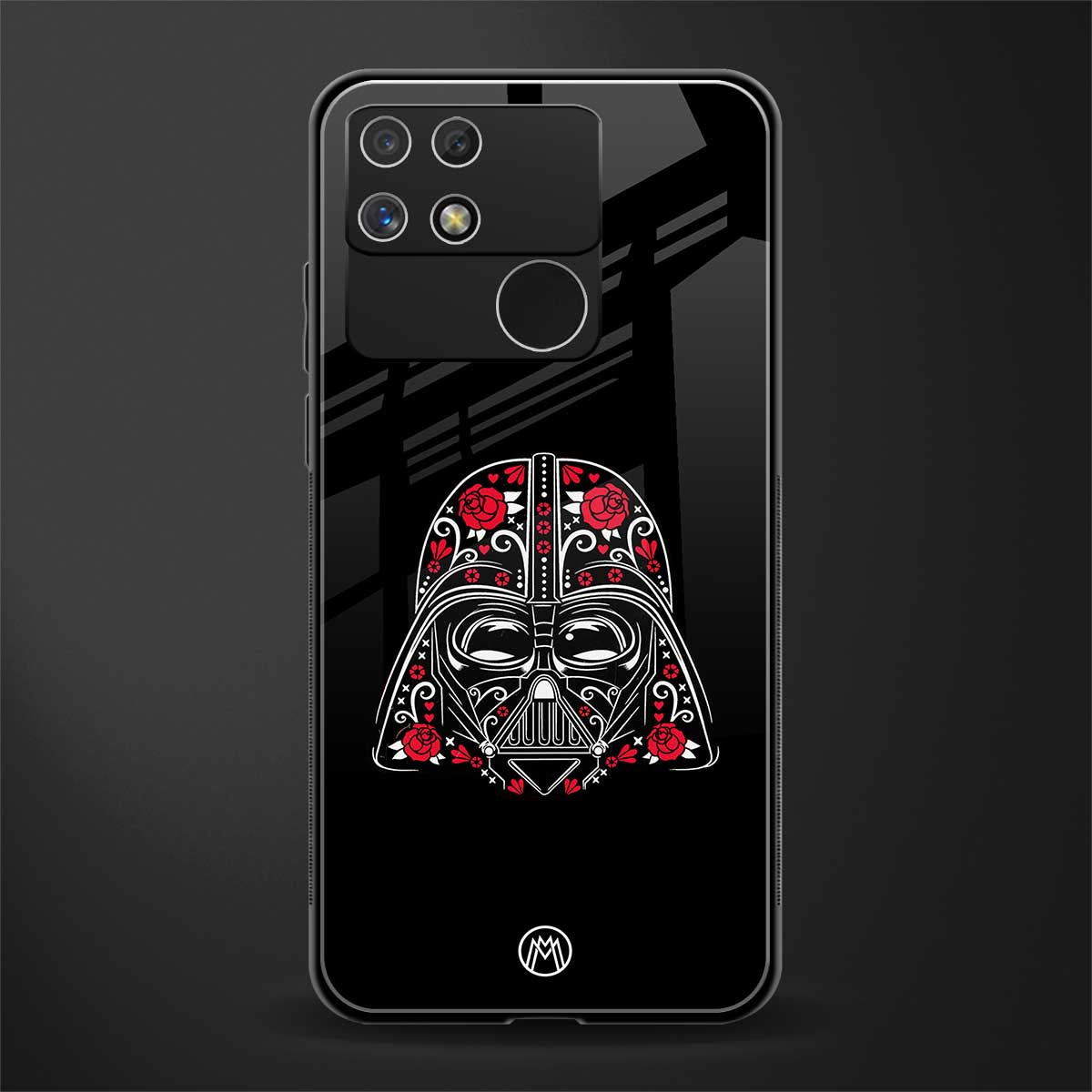 darth vader back phone cover | glass case for realme narzo 50a