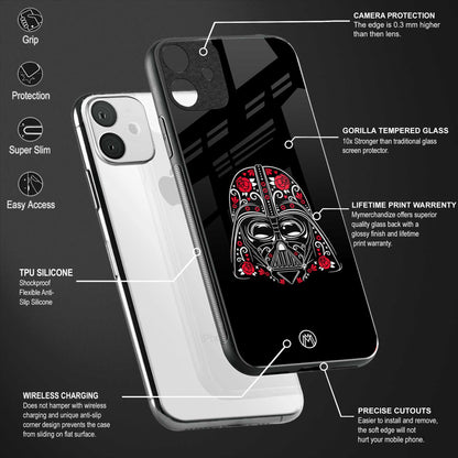 darth vader back phone cover | glass case for vivo y22