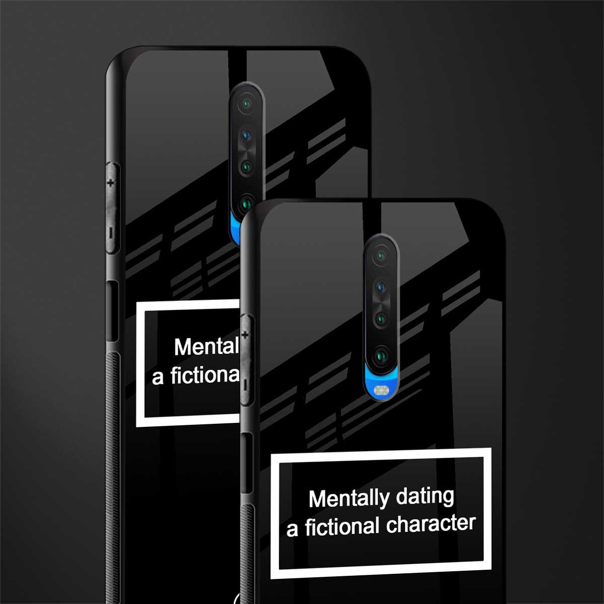 dating a fictional character black glass case for poco x2 image-2