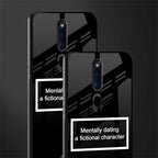 dating a fictional character black glass case for oppo f11 pro image-2