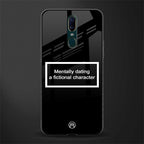 dating a fictional character black glass case for oppo f11 image