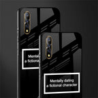 dating a fictional character black glass case for vivo s1 image-2