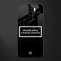 dating a fictional character black glass case for redmi note 8 pro image