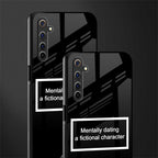 dating a fictional character black glass case for realme 6 pro image-2