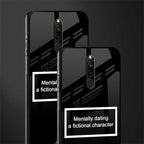 dating a fictional character black glass case for redmi 8 image-2