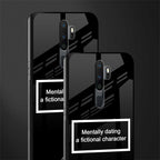 dating a fictional character black glass case for oppo a9 2020 image-2