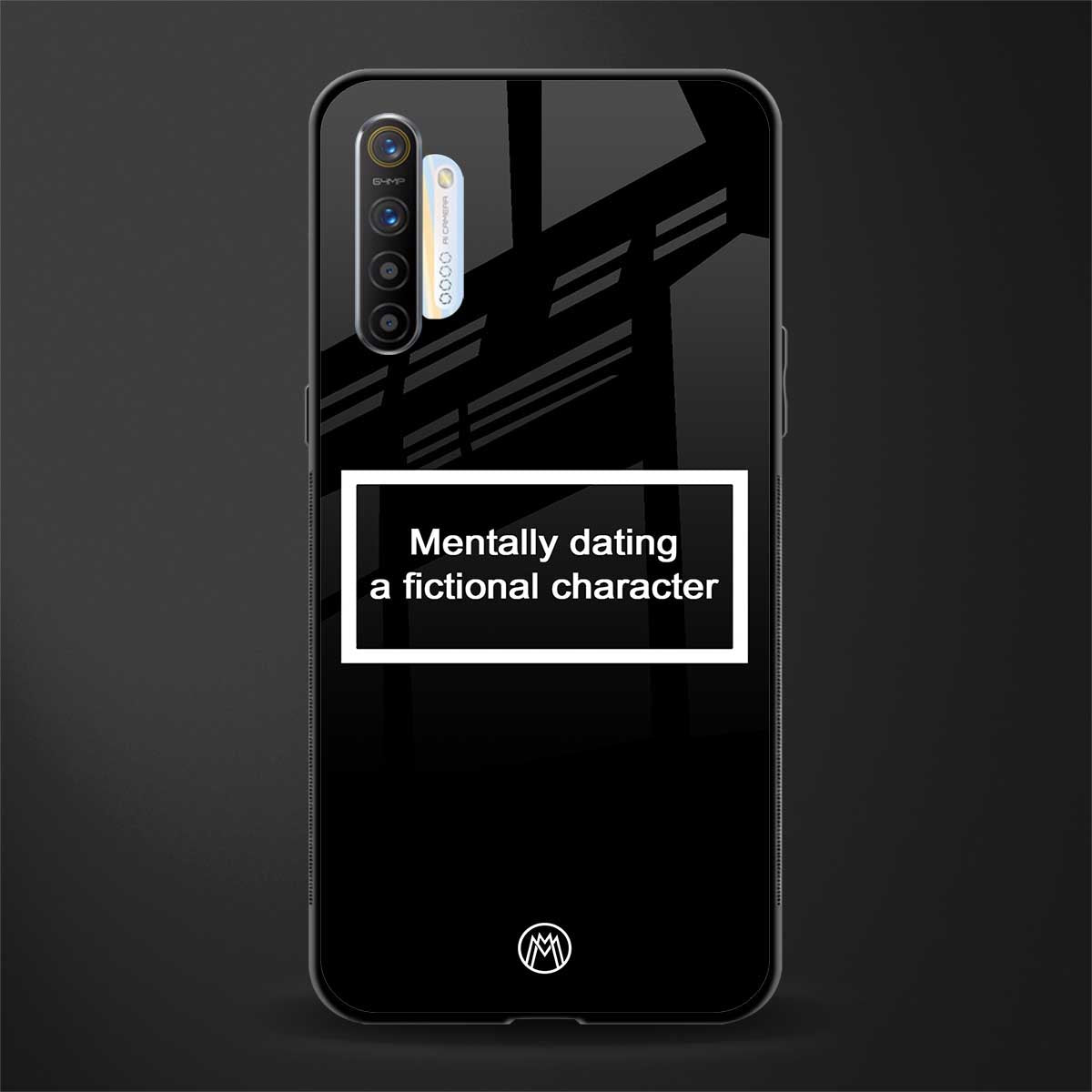 dating a fictional character black glass case for realme xt image