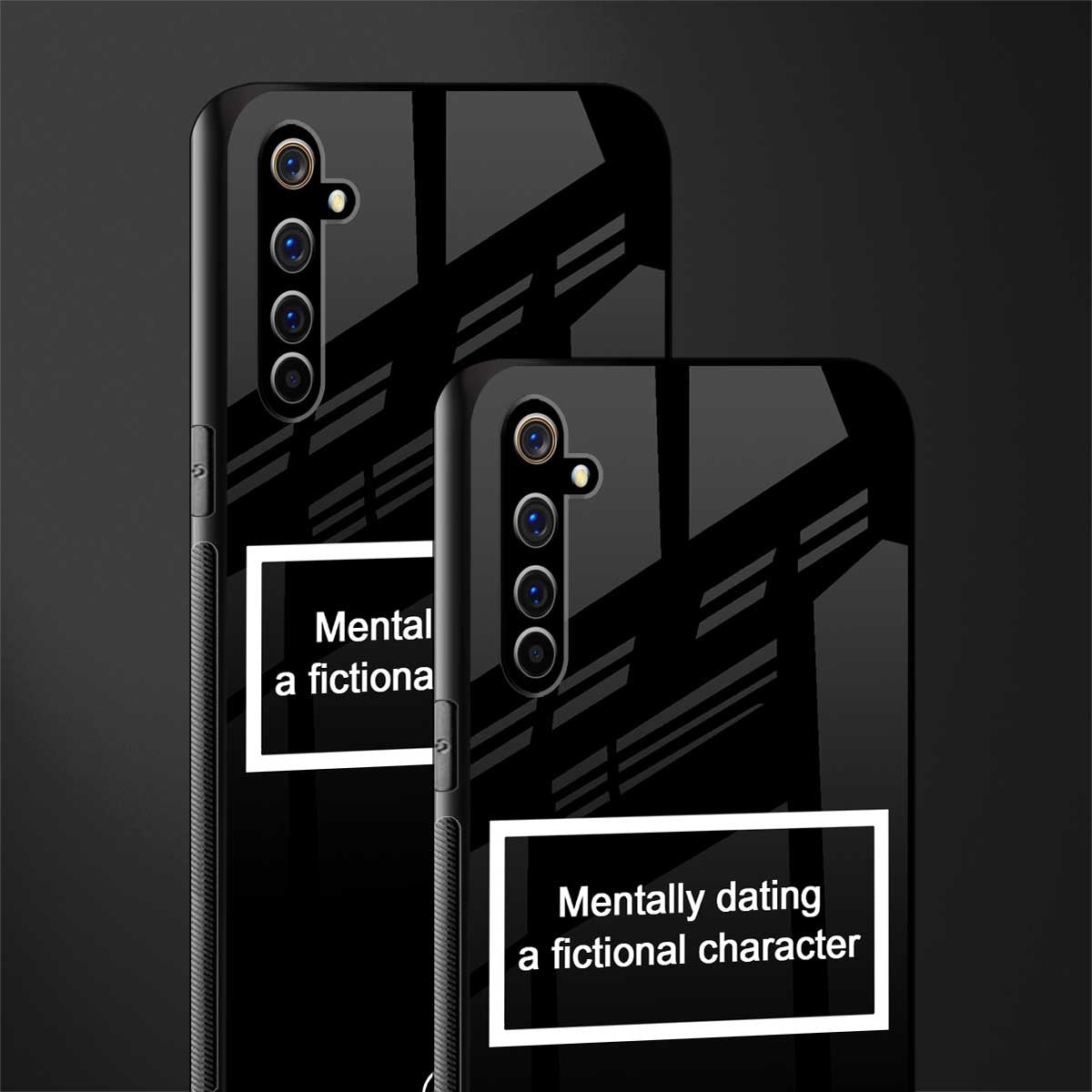 dating a fictional character black glass case for realme x50 pro image-2