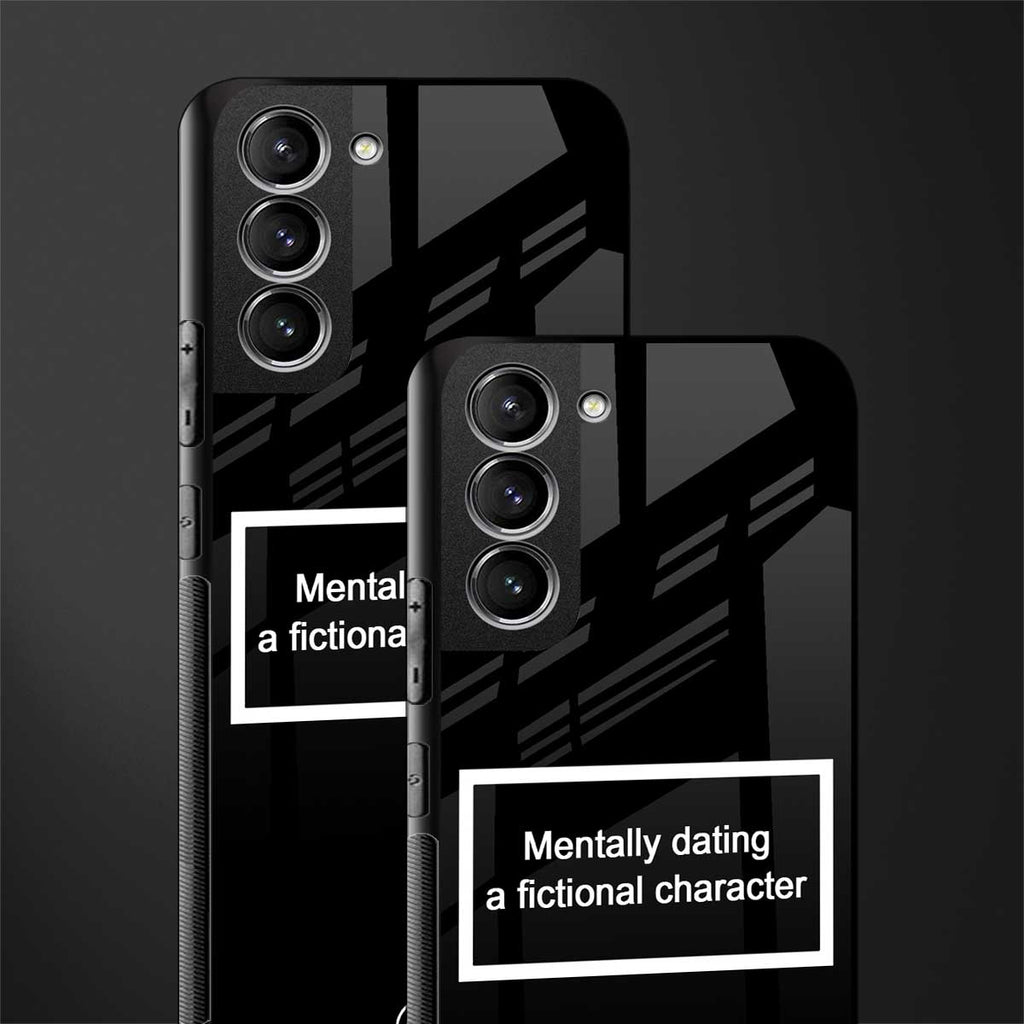 dating a fictional character black glass case for samsung galaxy s22 plus 5g image-2