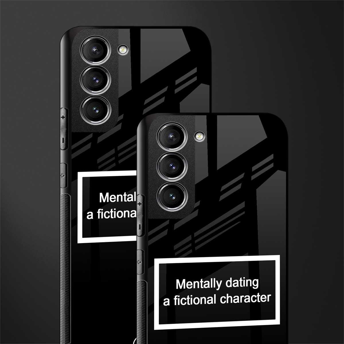 dating a fictional character black glass case for samsung galaxy s22 plus 5g image-2