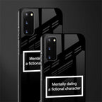 dating a fictional character black glass case for samsung galaxy s20 image-2