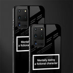 dating a fictional character black glass case for samsung galaxy s20 ultra image-2