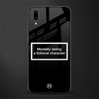 dating a fictional character black glass case for vivo v11 pro image