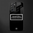 dating a fictional character black glass case for samsung galaxy note 20 ultra 5g image