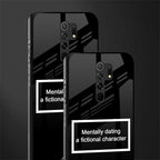 dating a fictional character black glass case for poco m2 image-2