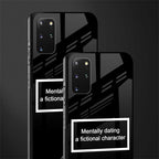 dating a fictional character black glass case for samsung galaxy s20 plus image-2
