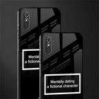 dating a fictional character black glass case for redmi 9i image-2