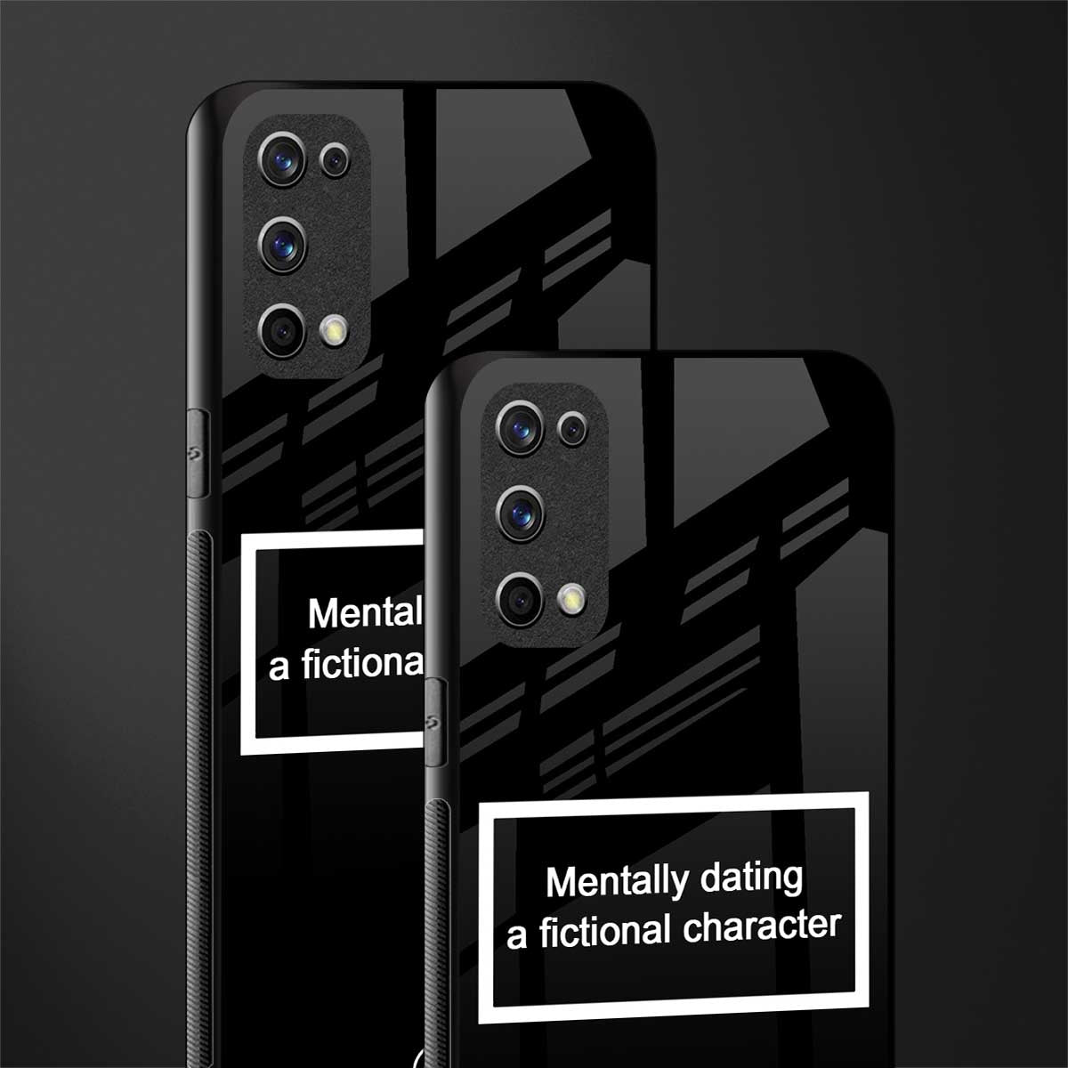dating a fictional character black glass case for realme x7 pro image-2