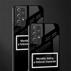 dating a fictional character black glass case for samsung galaxy a52s 5g image-2