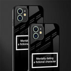 dating a fictional character black glass case for iphone 12 image-2