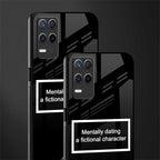 dating a fictional character black glass case for realme 8 5g image-2