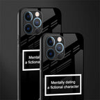 dating a fictional character black glass case for iphone 12 pro image-2