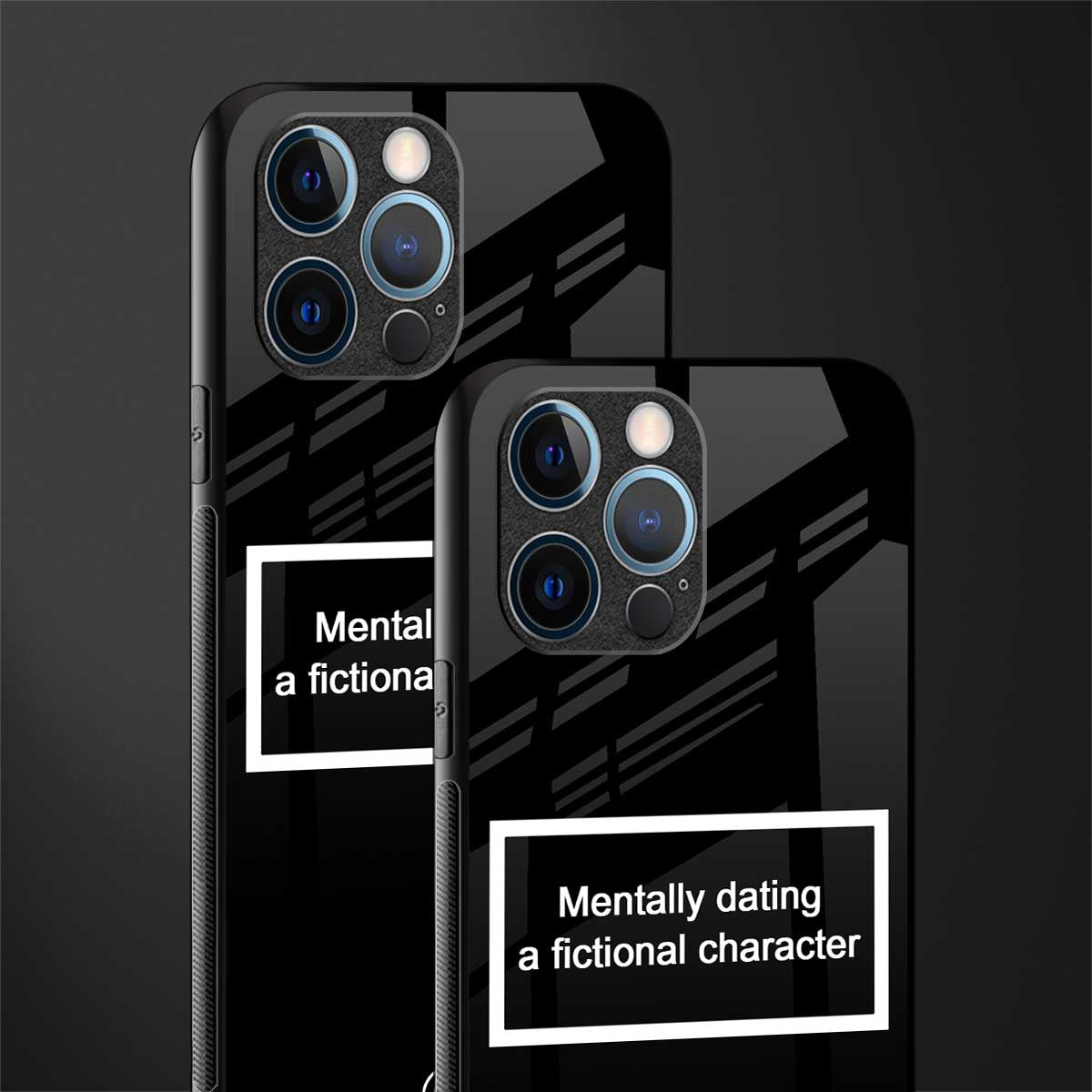 dating a fictional character black glass case for iphone 12 pro image-2