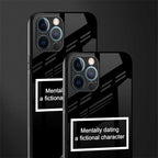 dating a fictional character black glass case for iphone 12 pro max image-2