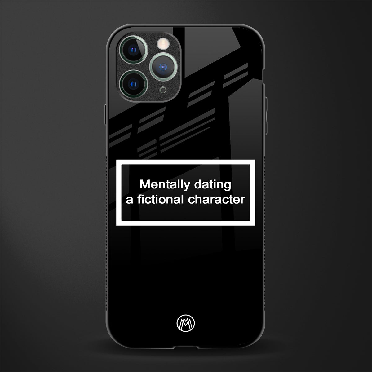 dating a fictional character black glass case for iphone 11 pro max image