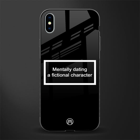 dating a fictional character black glass case for iphone xs max image