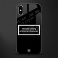dating a fictional character black glass case for iphone xs image