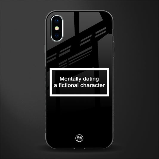 dating a fictional character black glass case for iphone x image