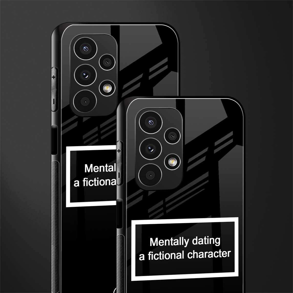 dating a fictional character black back phone cover | glass case for samsung galaxy a13 4g