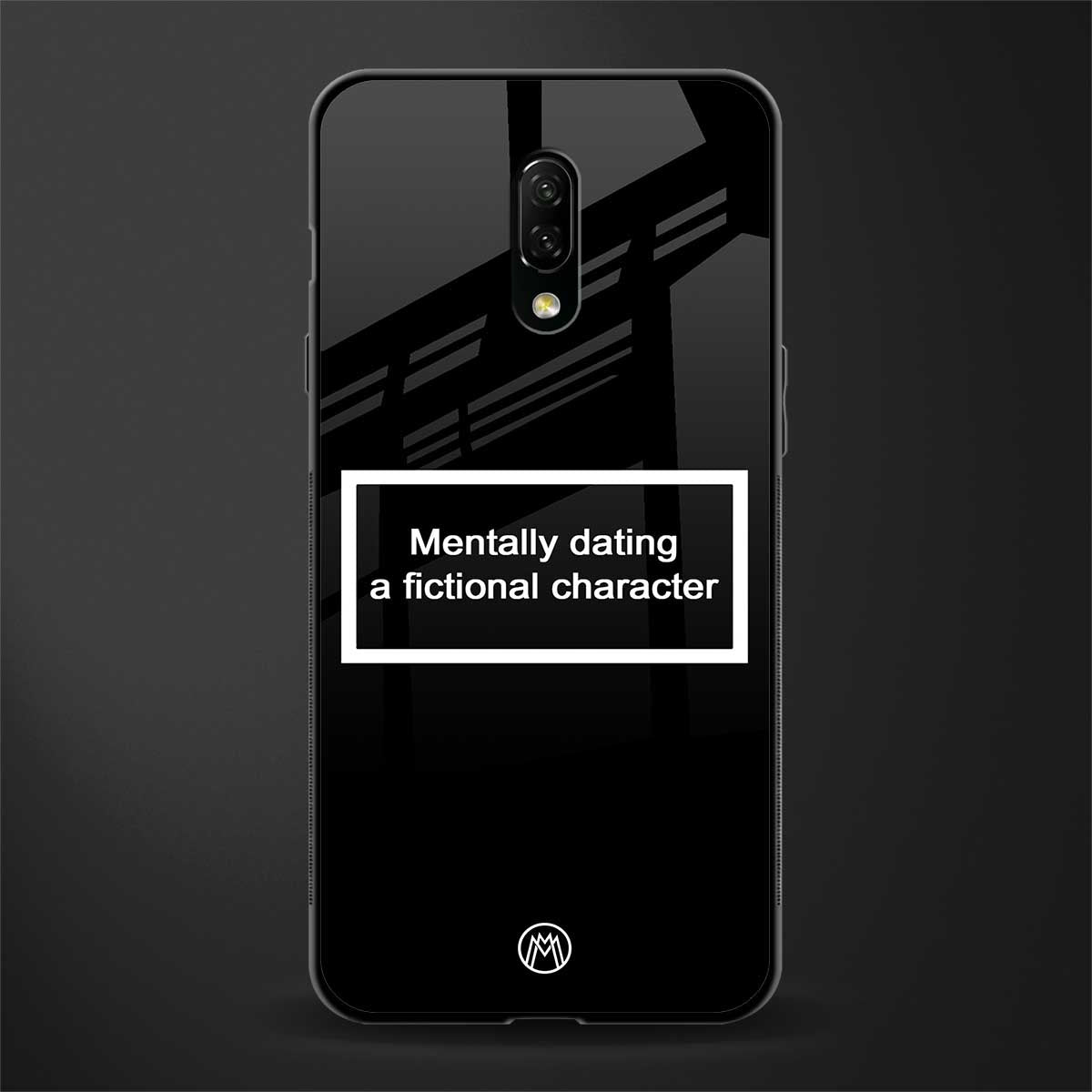 dating a fictional character black glass case for oneplus 7 image