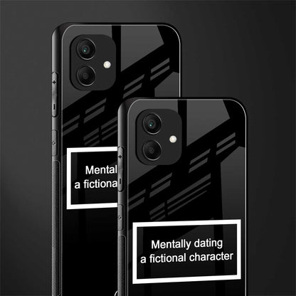 dating a fictional character black back phone cover | glass case for samsung galaxy a04