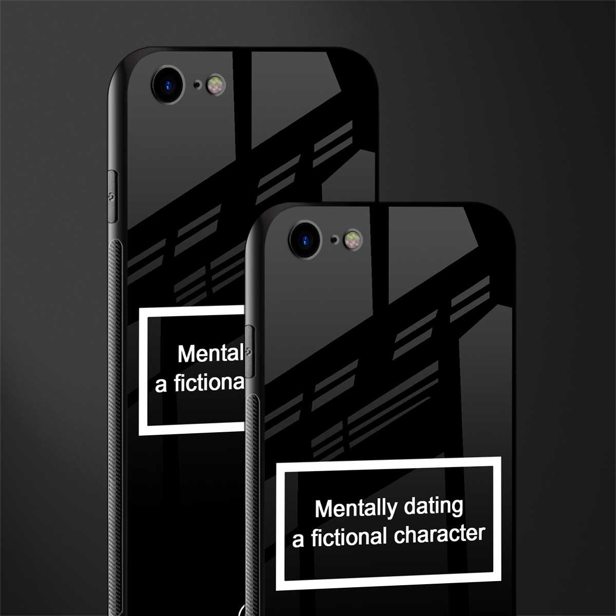 dating a fictional character black glass case for iphone se 2020 image-2