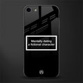 dating a fictional character black glass case for iphone se 2020 image