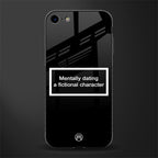 dating a fictional character black glass case for iphone se 2020 image