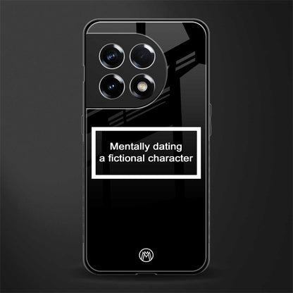 dating a fictional character black back phone cover | glass case for oneplus 11r