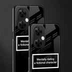 dating a fictional character black back phone cover | glass case for oneplus nord ce 3 lite