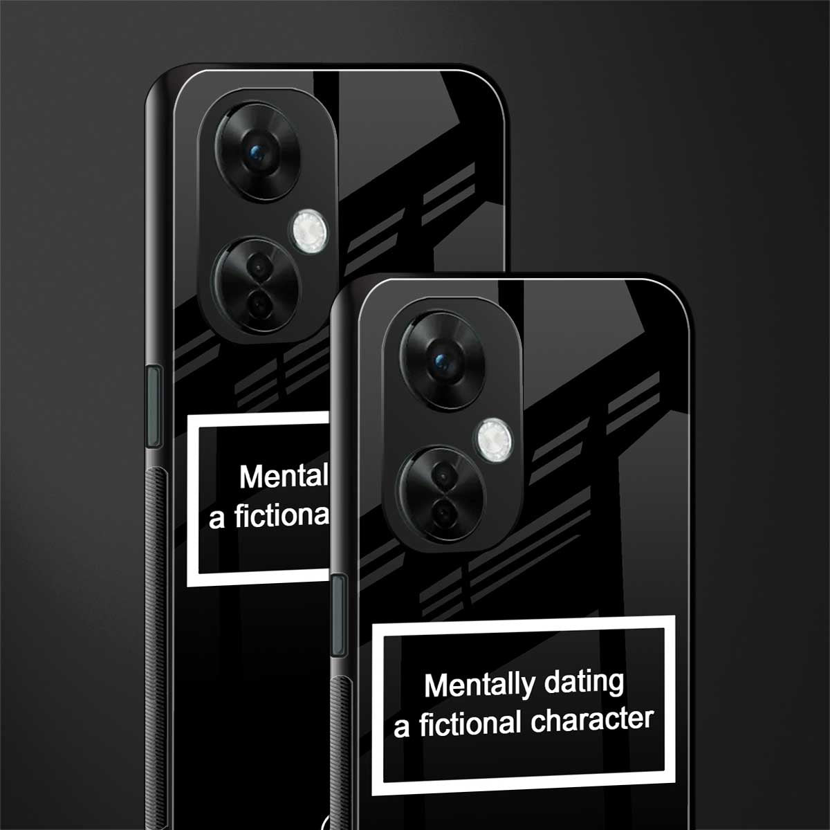 dating a fictional character black back phone cover | glass case for oneplus nord ce 3 lite