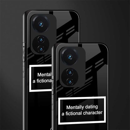 dating a fictional character black back phone cover | glass case for vivo t1 44w 4g